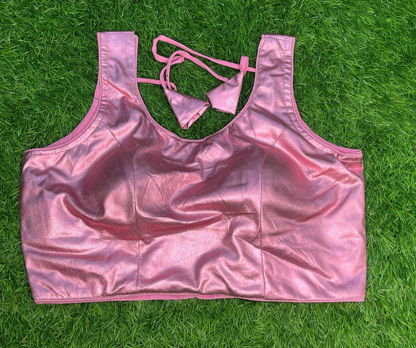 Pink plain with hands