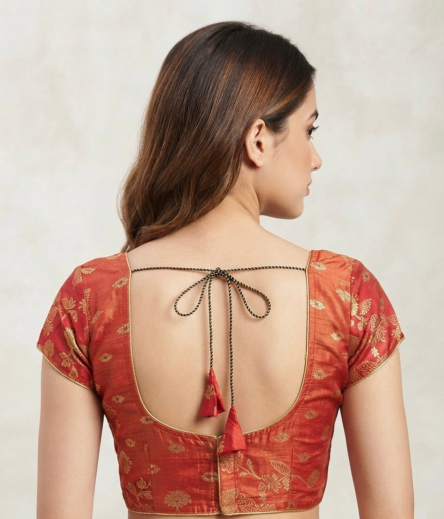 Banaras Blouse 👚 mega hands red colour 