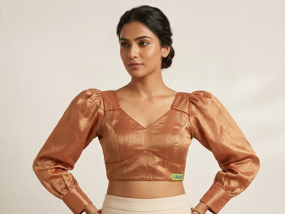 Tissue plain blouse