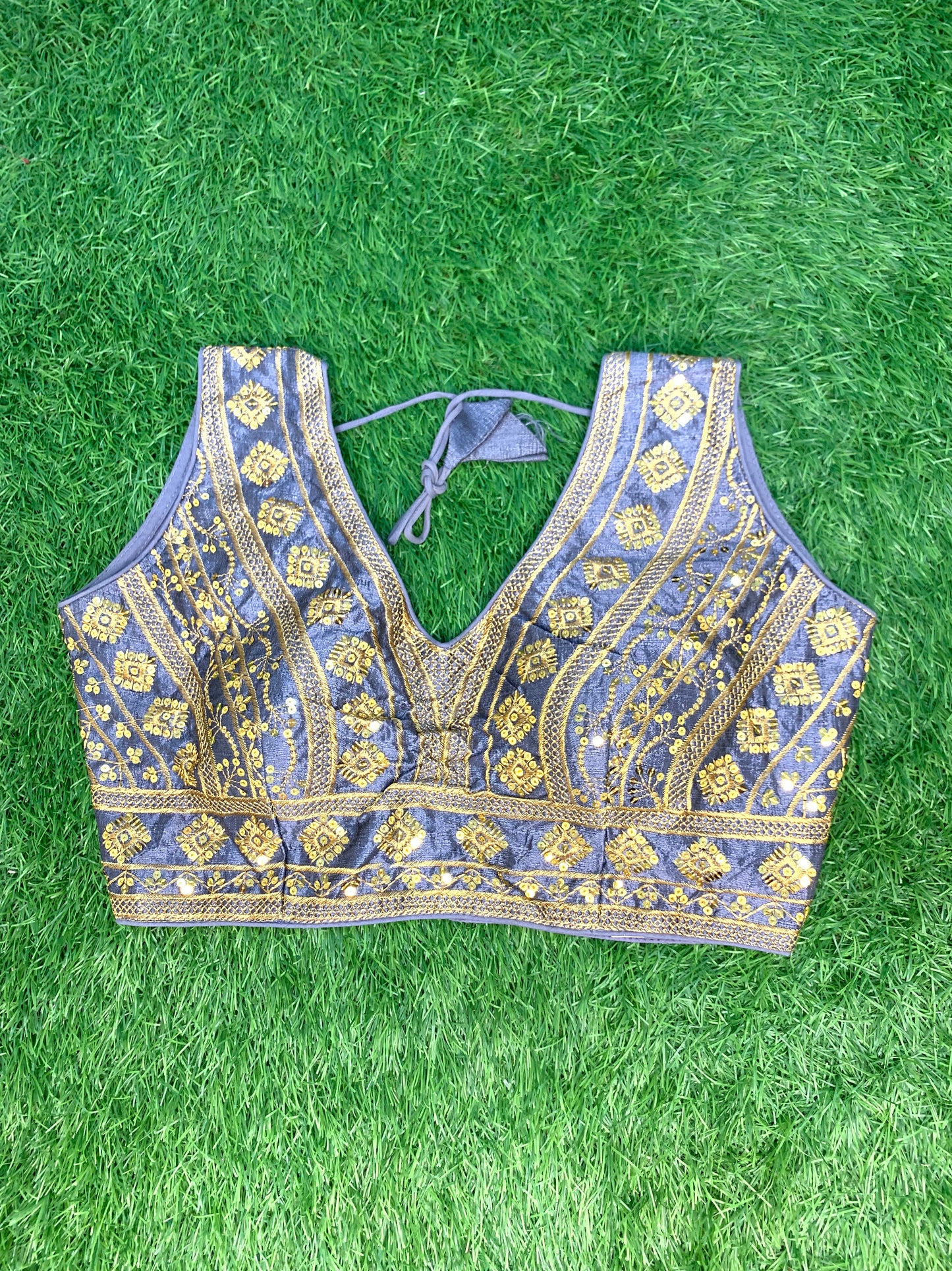 Designer v neck blouse