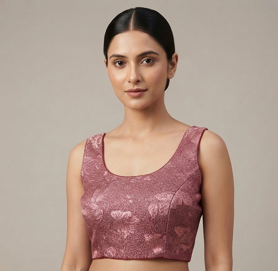 Magenta pink shiny Blouse 👚 sleeveless