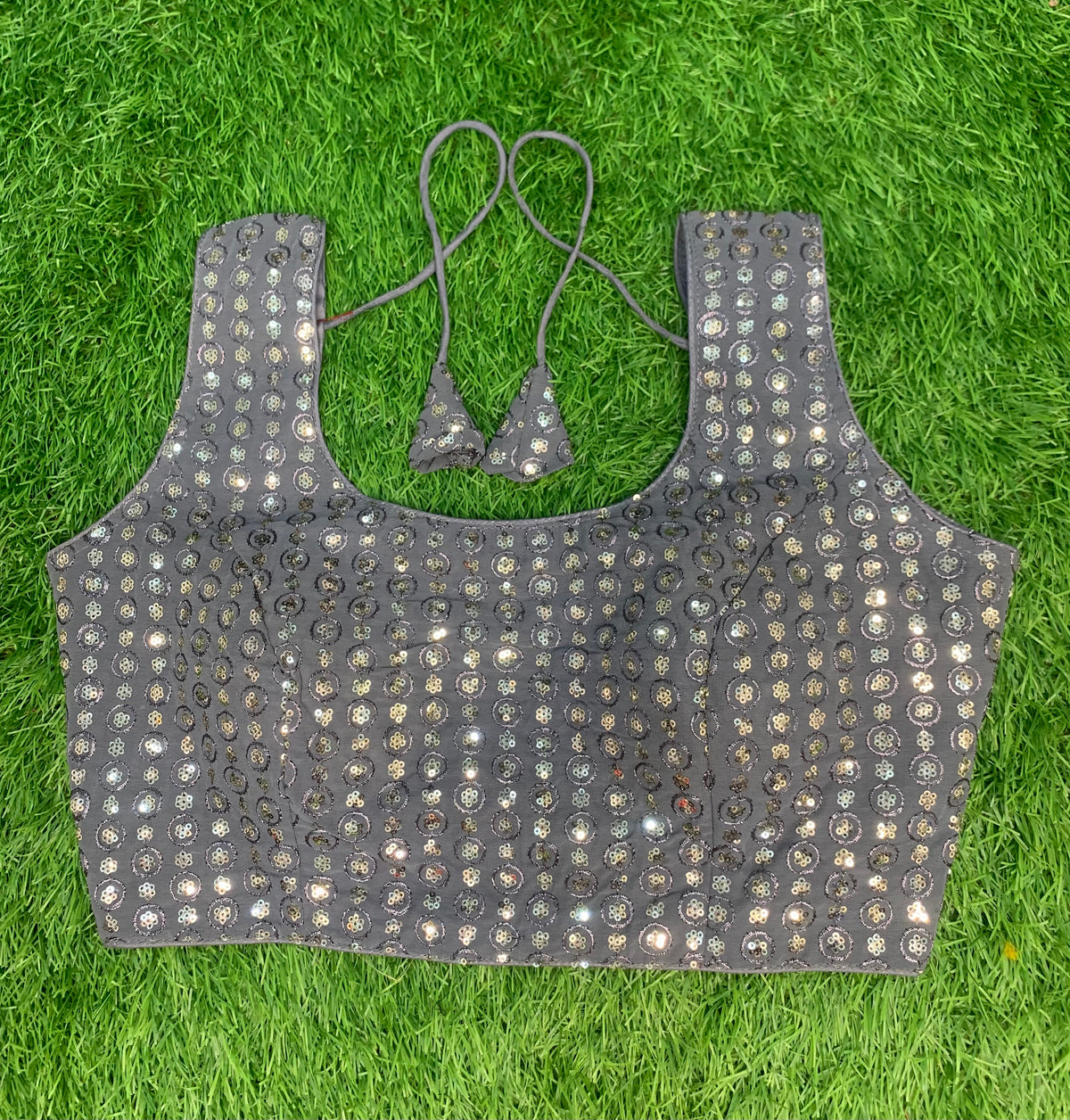 Grey blouse designer