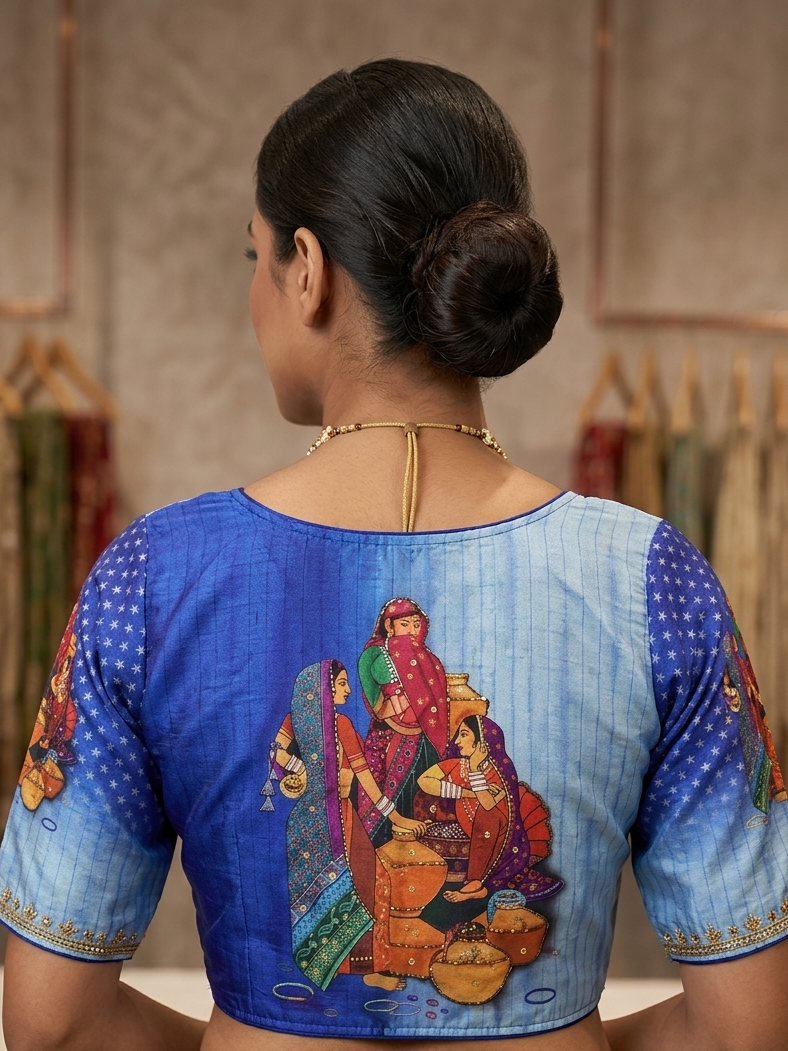 Pichwai printed blouse 👚