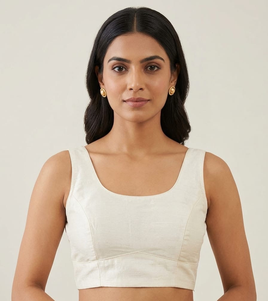 White plain Blouse 👚 with hands