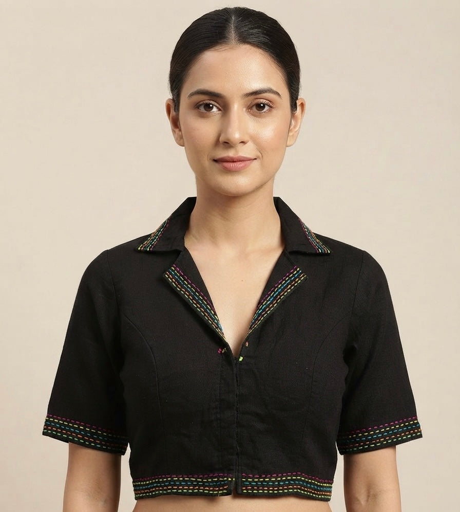 Navratri mirror ๐ช thread ๐งต work Blouse ๐
