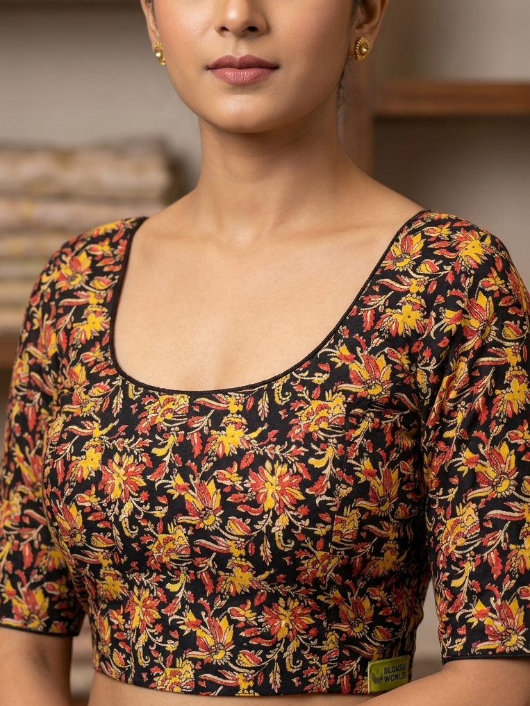 Kalamkari stretchable blouse 👚(xxlsize