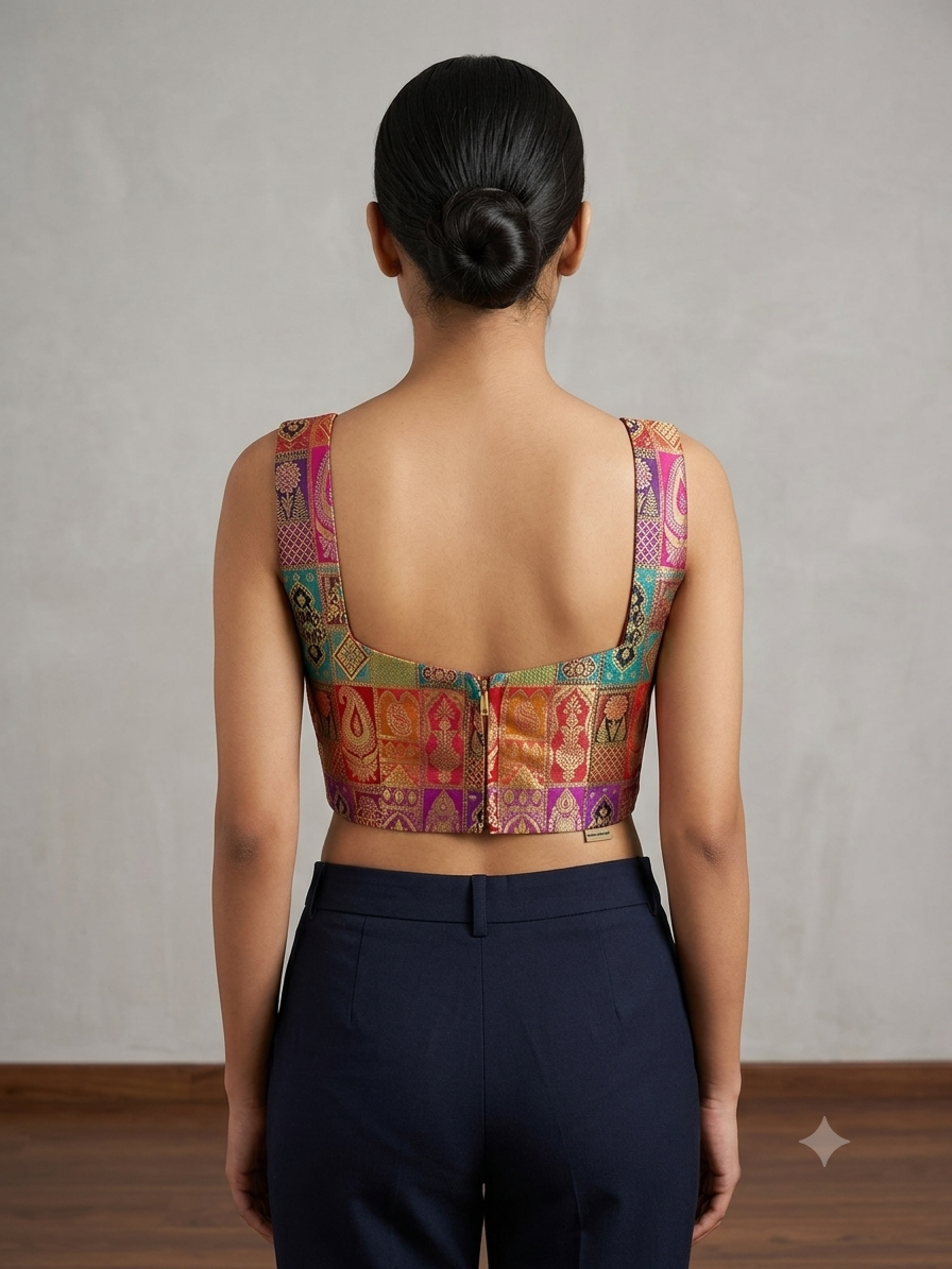 Banaras sleeveless premium blouse π