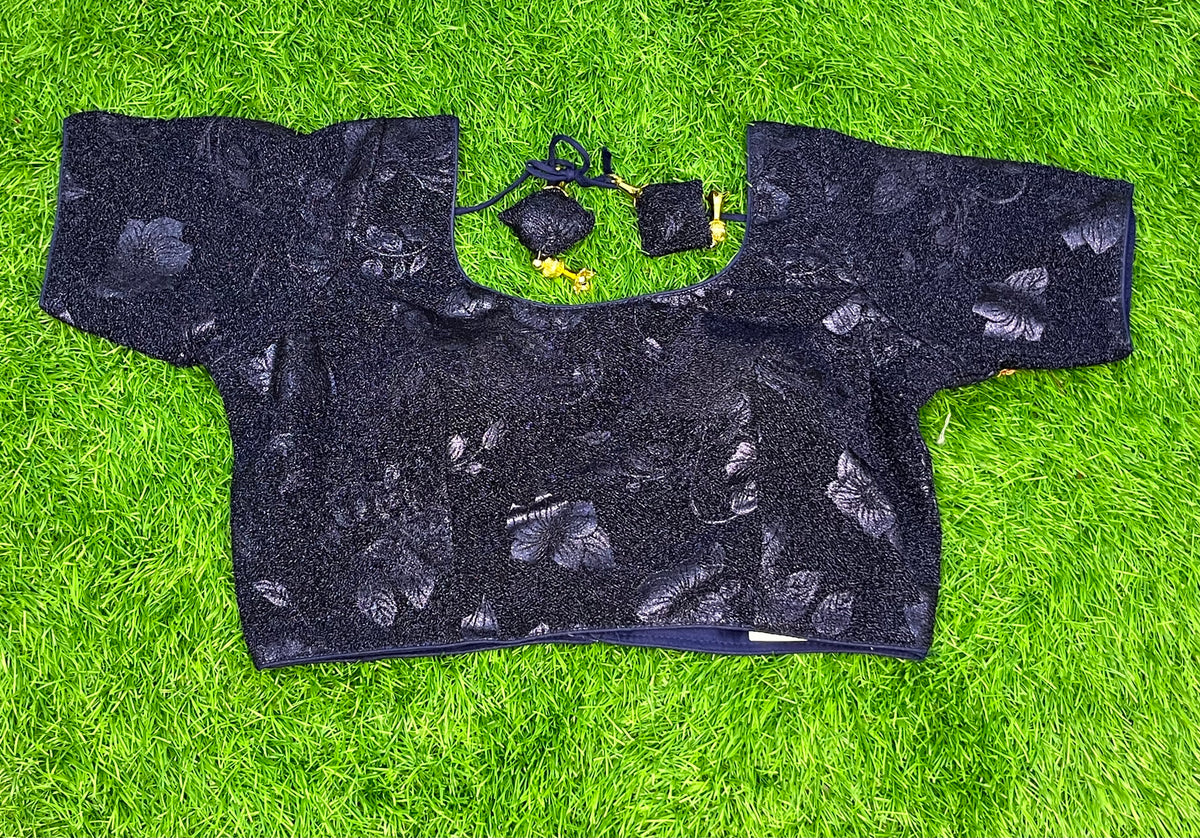 Navy blue summer blouse
