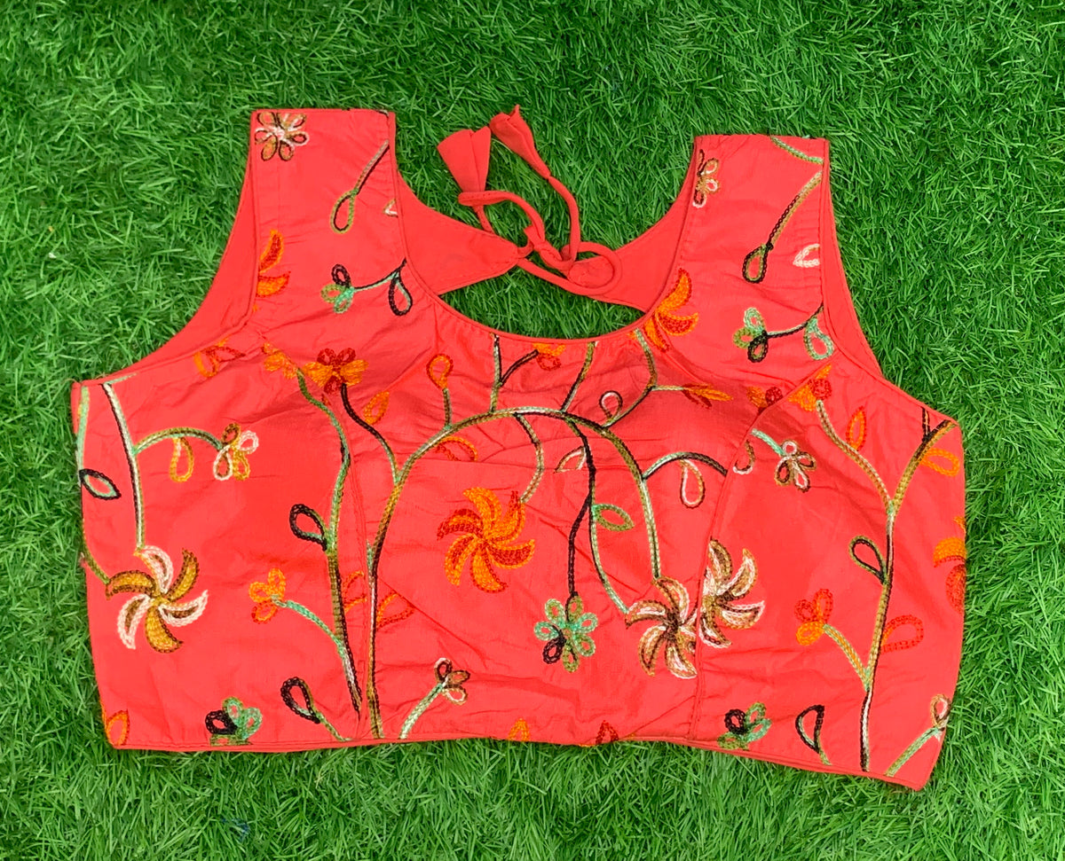 Peach flower design with hands