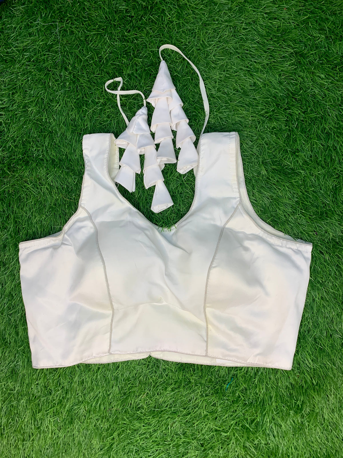 White plain blouse