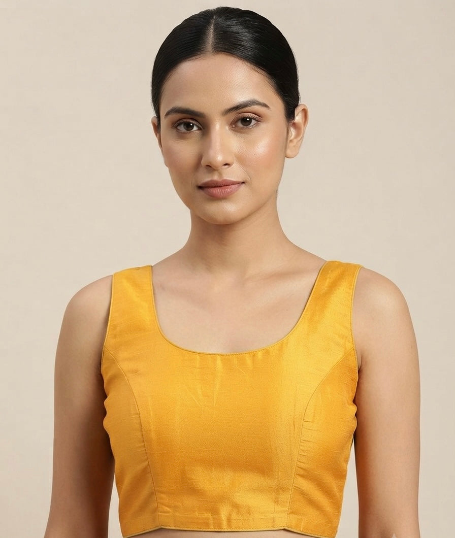 Yellow plain Blouse 👚 with hands