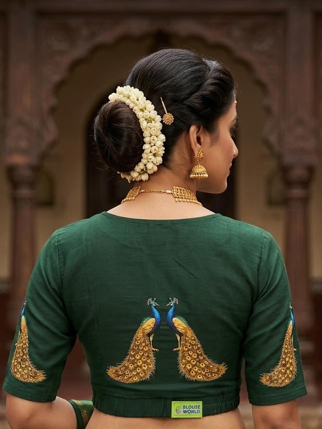 Peacock 🦚 design printed Strectable blouse
