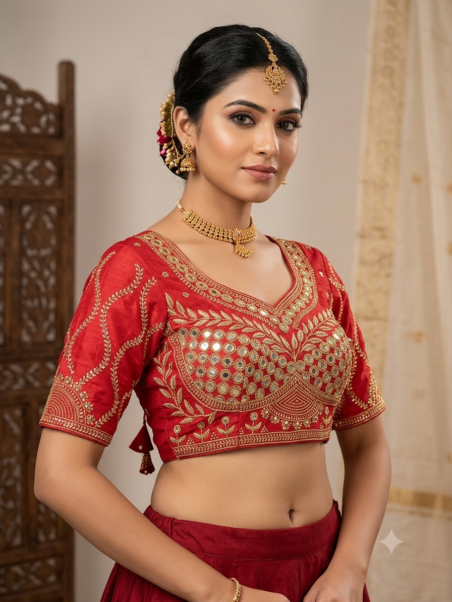 Tissue read sequence designer blouse 👚