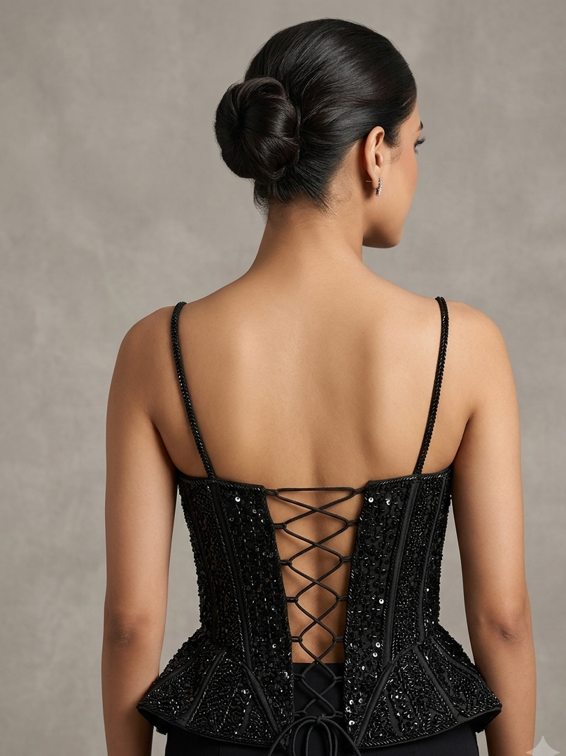 Kardana sleeveless corset blouse