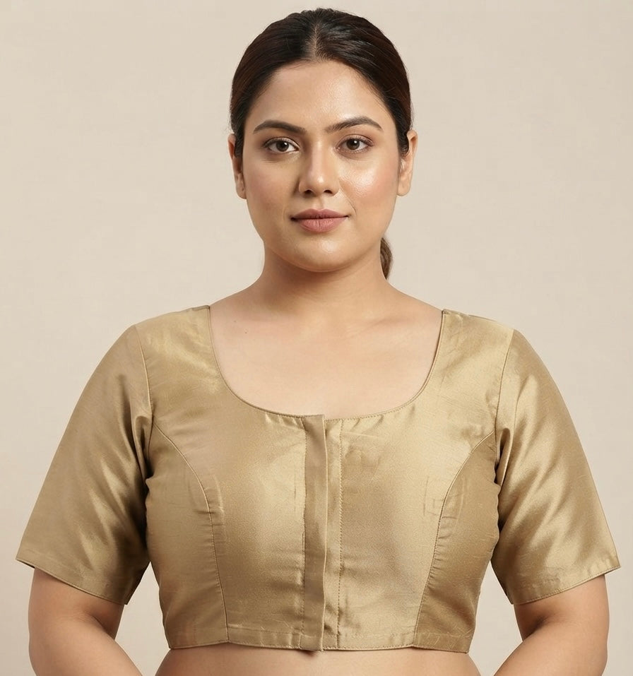 Royal silk Blouse 👚-plus size🌸