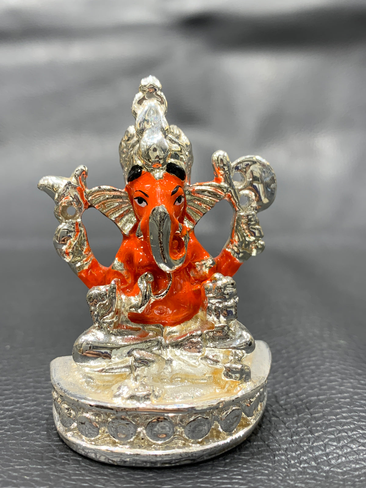 Siddhivinayak Ganesh ji with silver polish