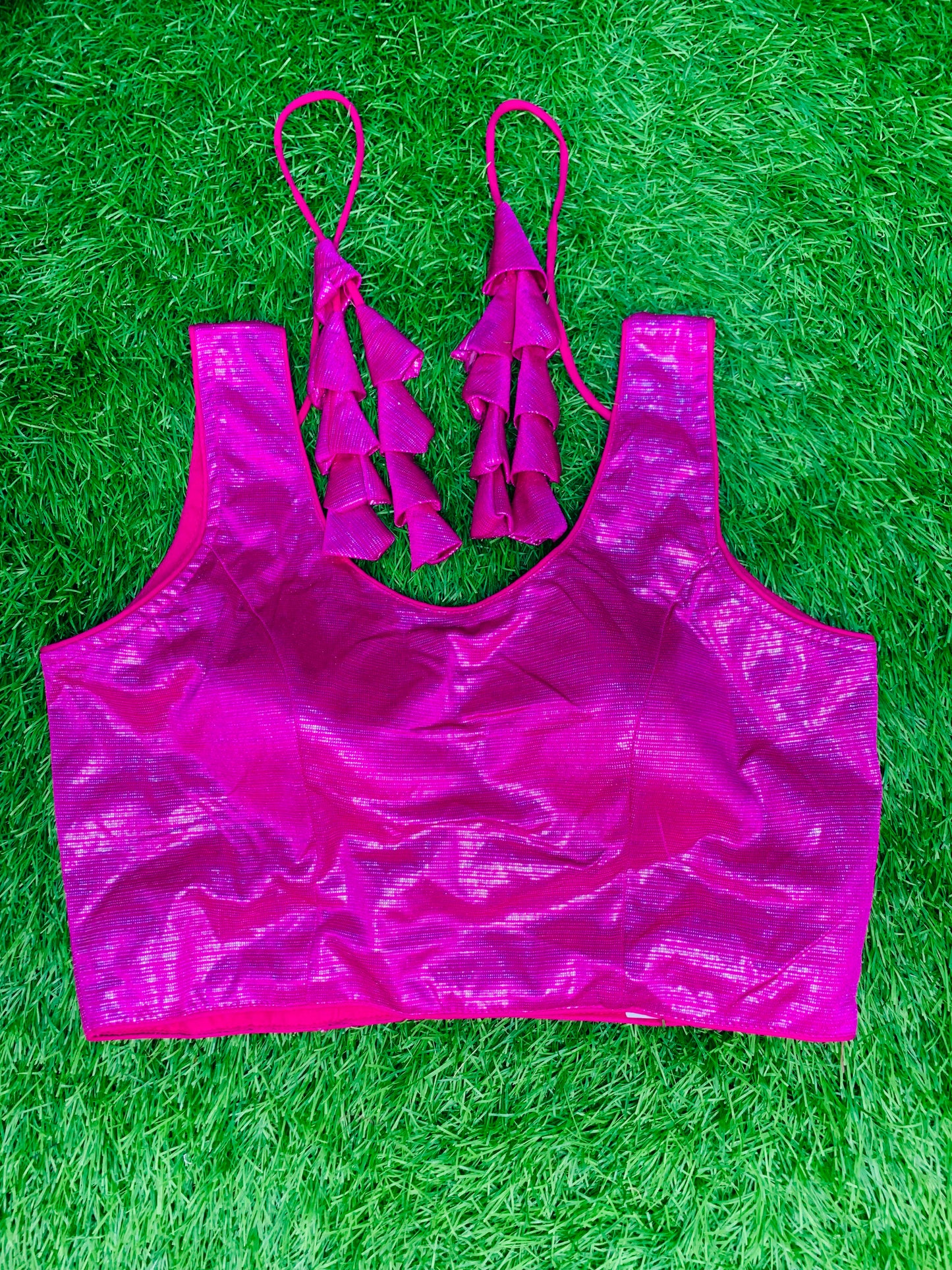Pink silver blouse
