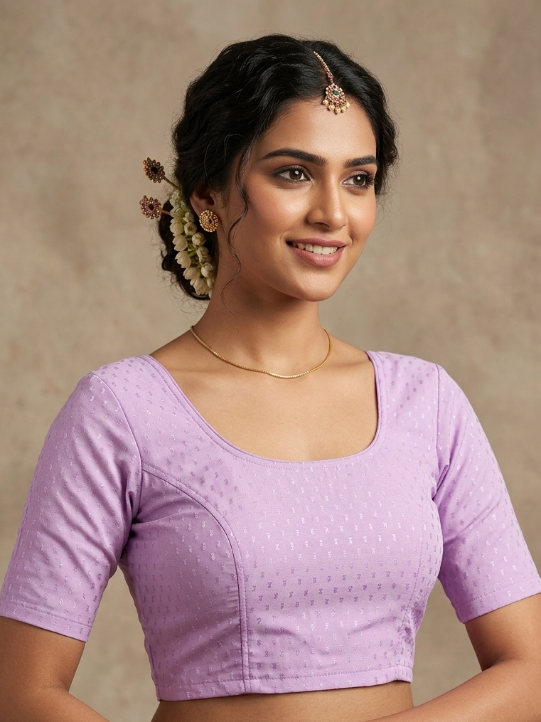 Lavender stretchable blouse 👚(xxlsize