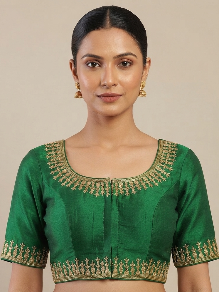 Border embroidery work Blouse 👚