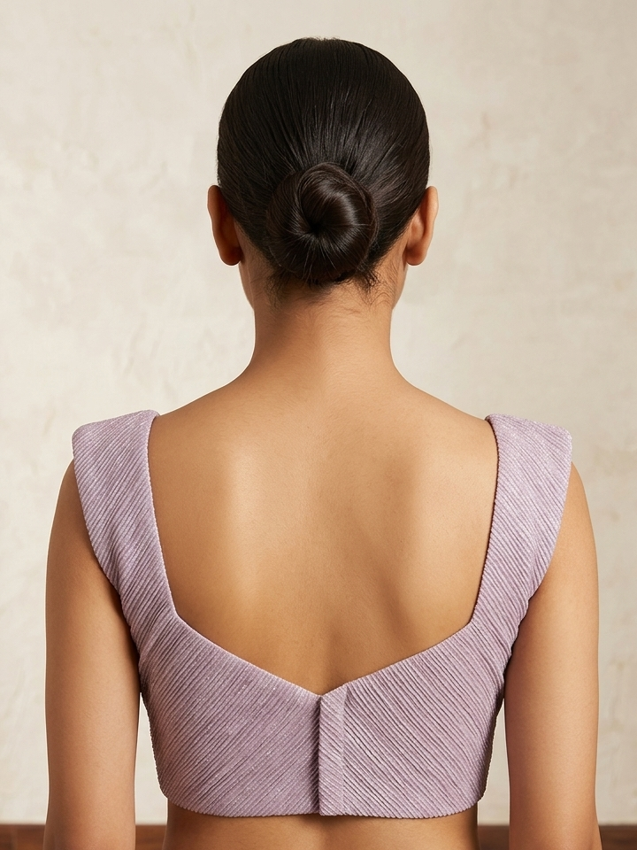 Lavender pink designer sleeveless blouse π