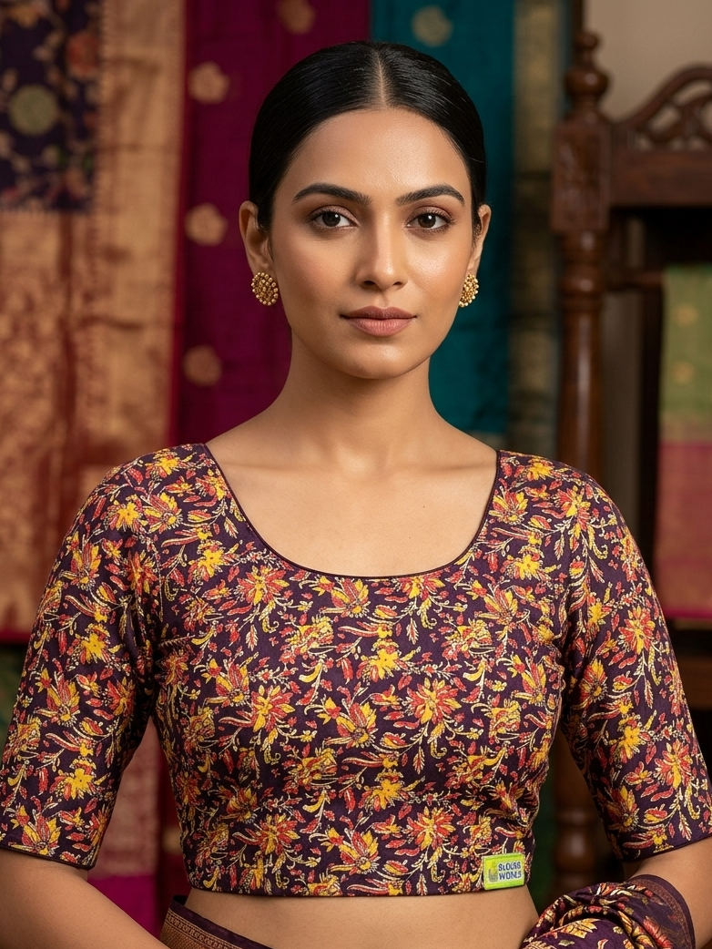 Kalamkari stretchable blouse 👚(xxlsize