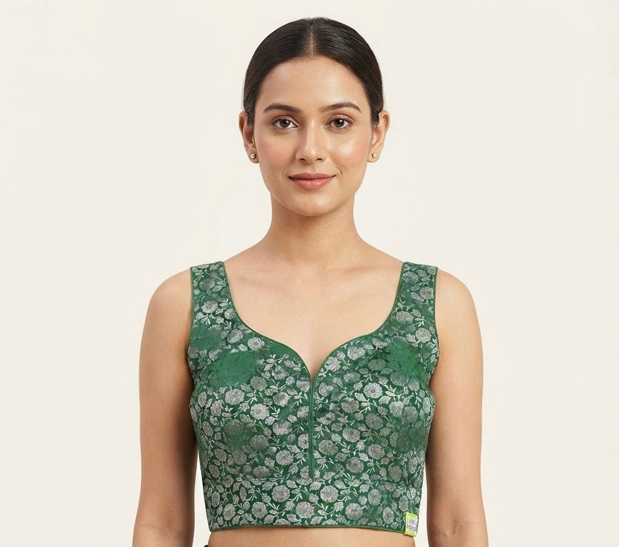 Banaras Zari Glow Blouse 👚 side hands available✨