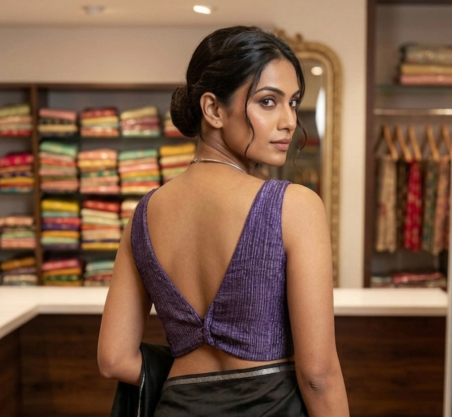Purple designer fancy blouse 👚