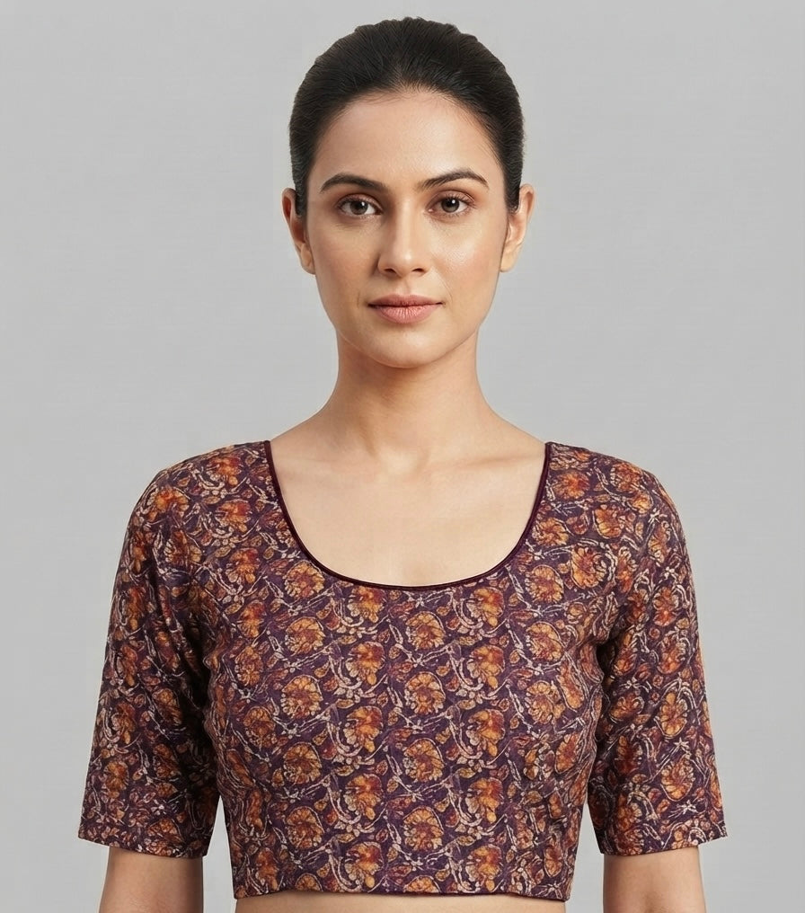 Kalamkari stretchable Blouse 👚