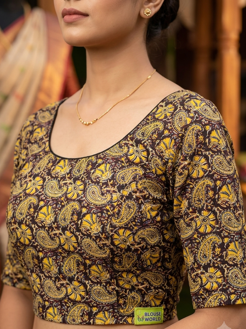 Kalamkari stretchable blouse 👚(xxlsize