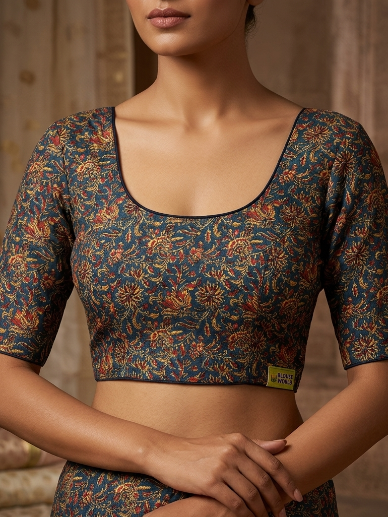 Kalamkari stretchable blouse 👚(xxlsize