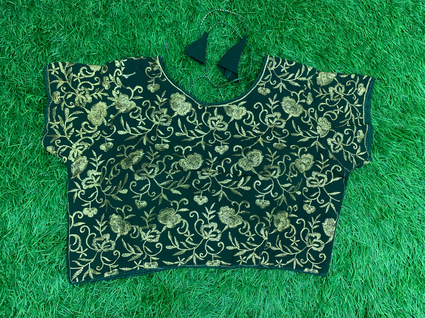 Green blouse