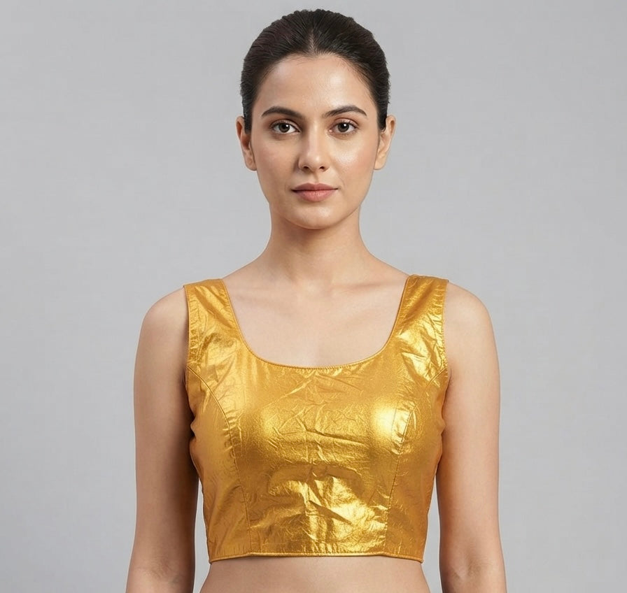 Shiny ✨ yellow Blouse 👚 with hands