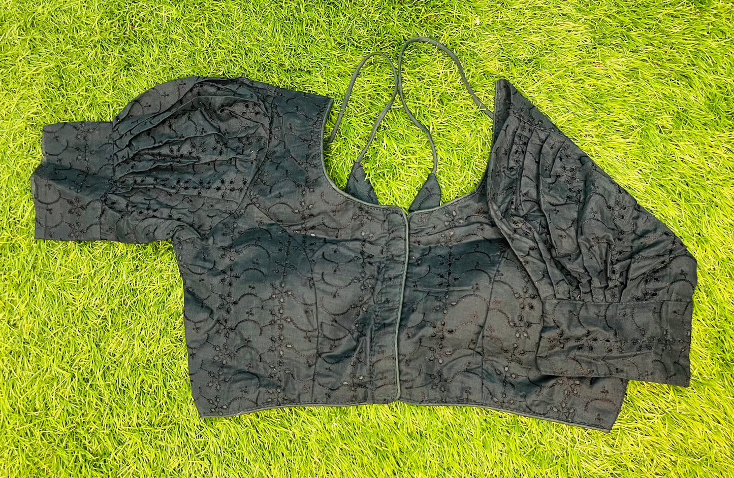 Bottle green blouse