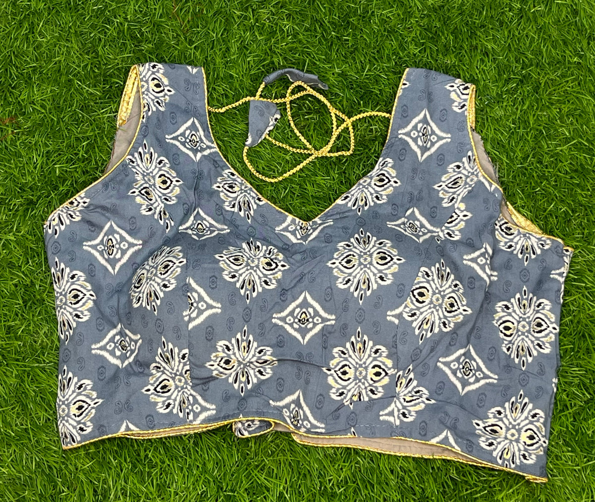 Kalamkari sleeveless blouse