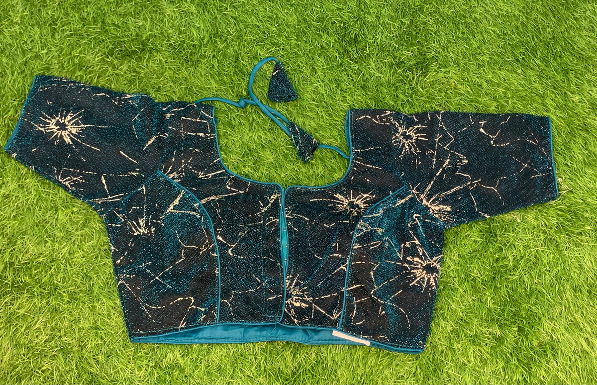 Rama green designer blouse