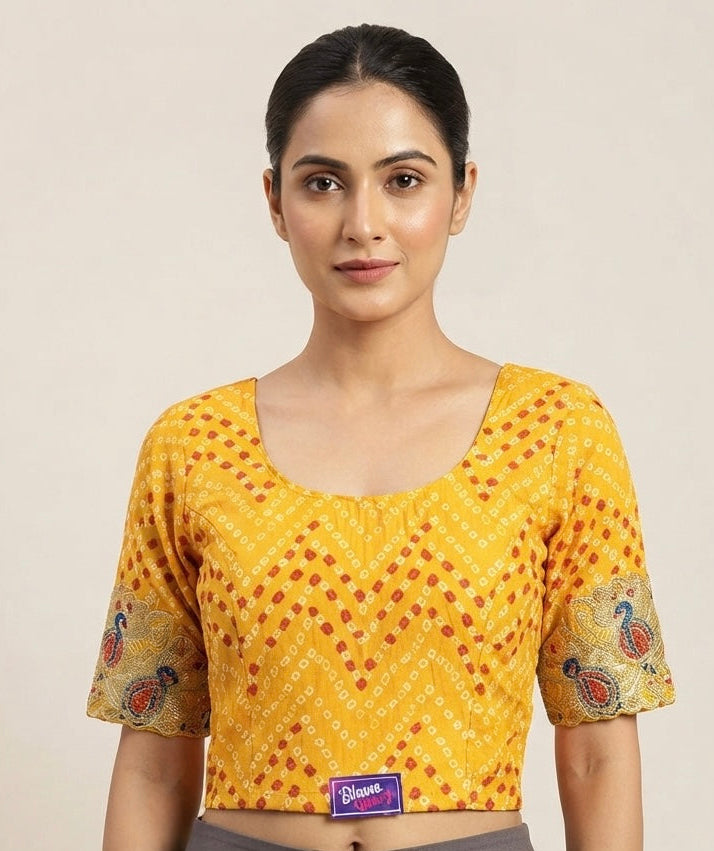 Badhni hands work stretchable Blouse 👚 (2xl size