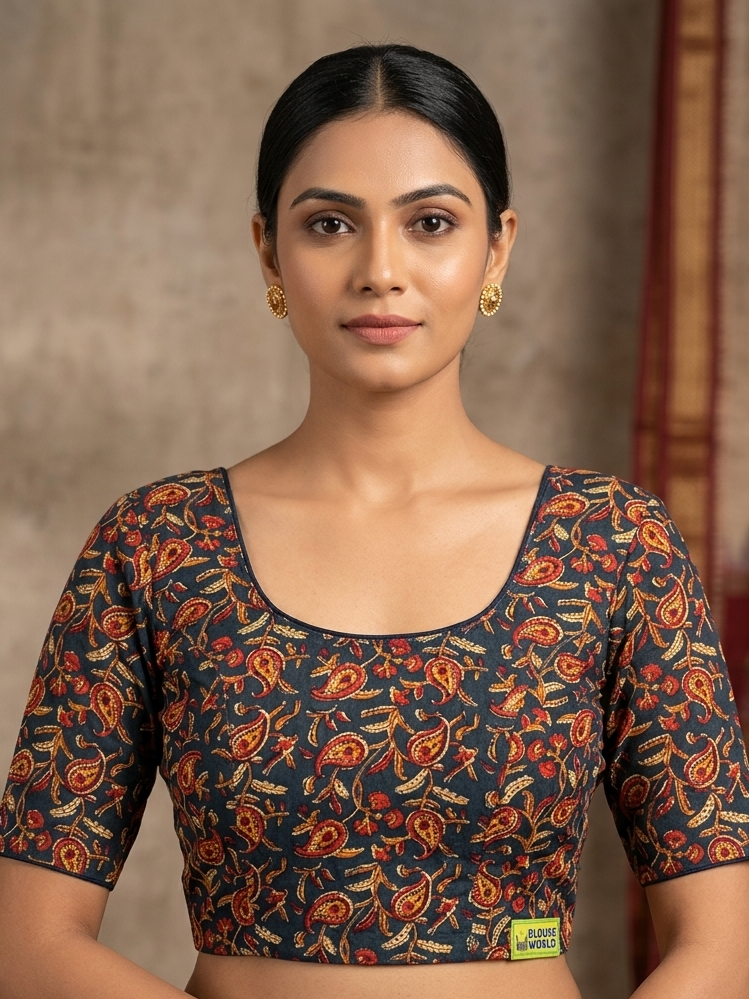 Kalamkari stretchable blouse 👚(xxlsize
