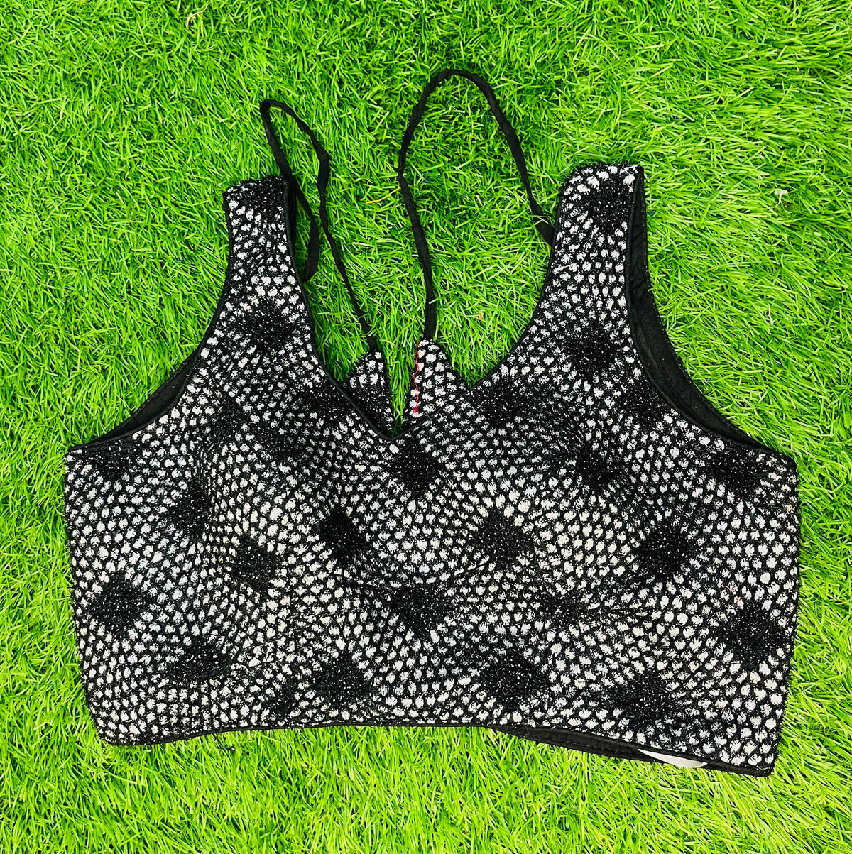 Black designer blouse with hands available inside