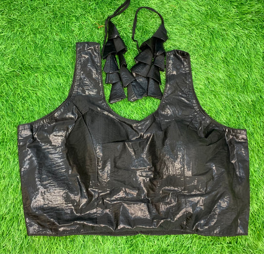 Black shining blouse