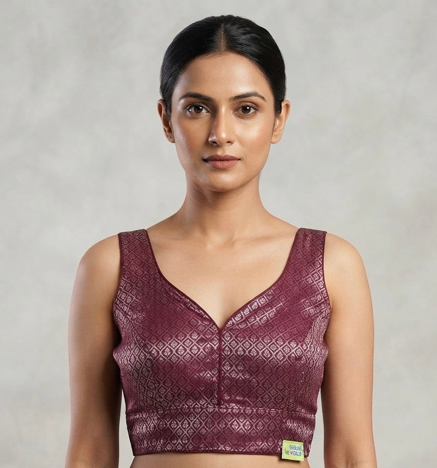 Banaras Royal Weave Blouse 👚 side hands available 🌺