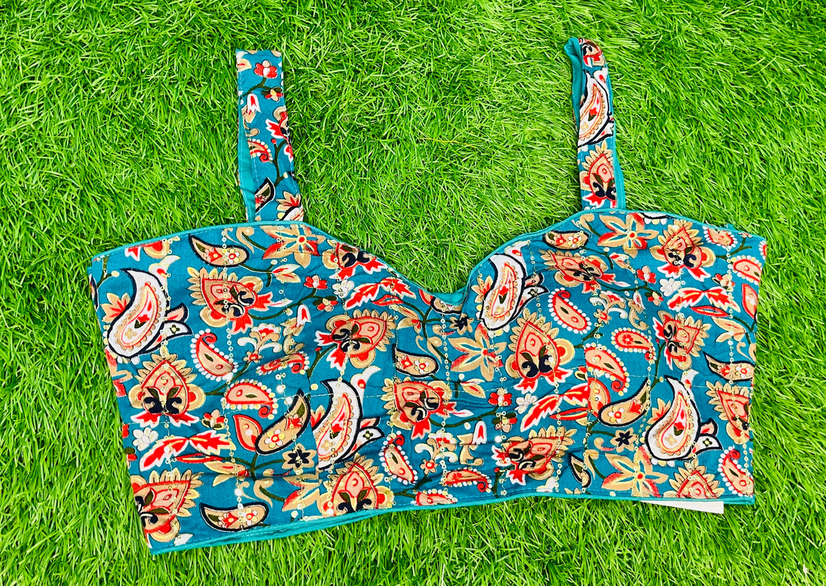 Flower print blouse