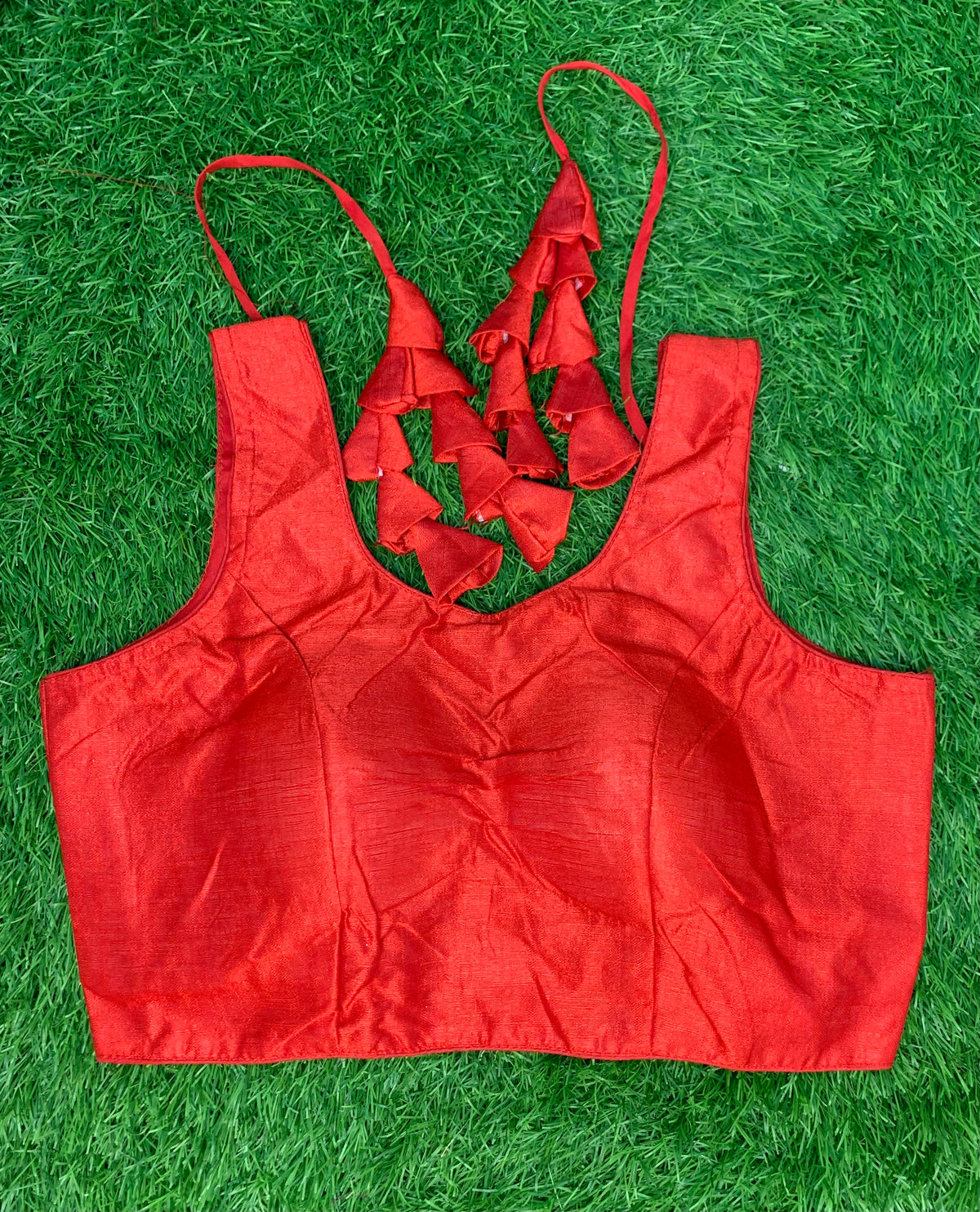 Red blouse