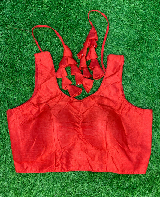 Red blouse