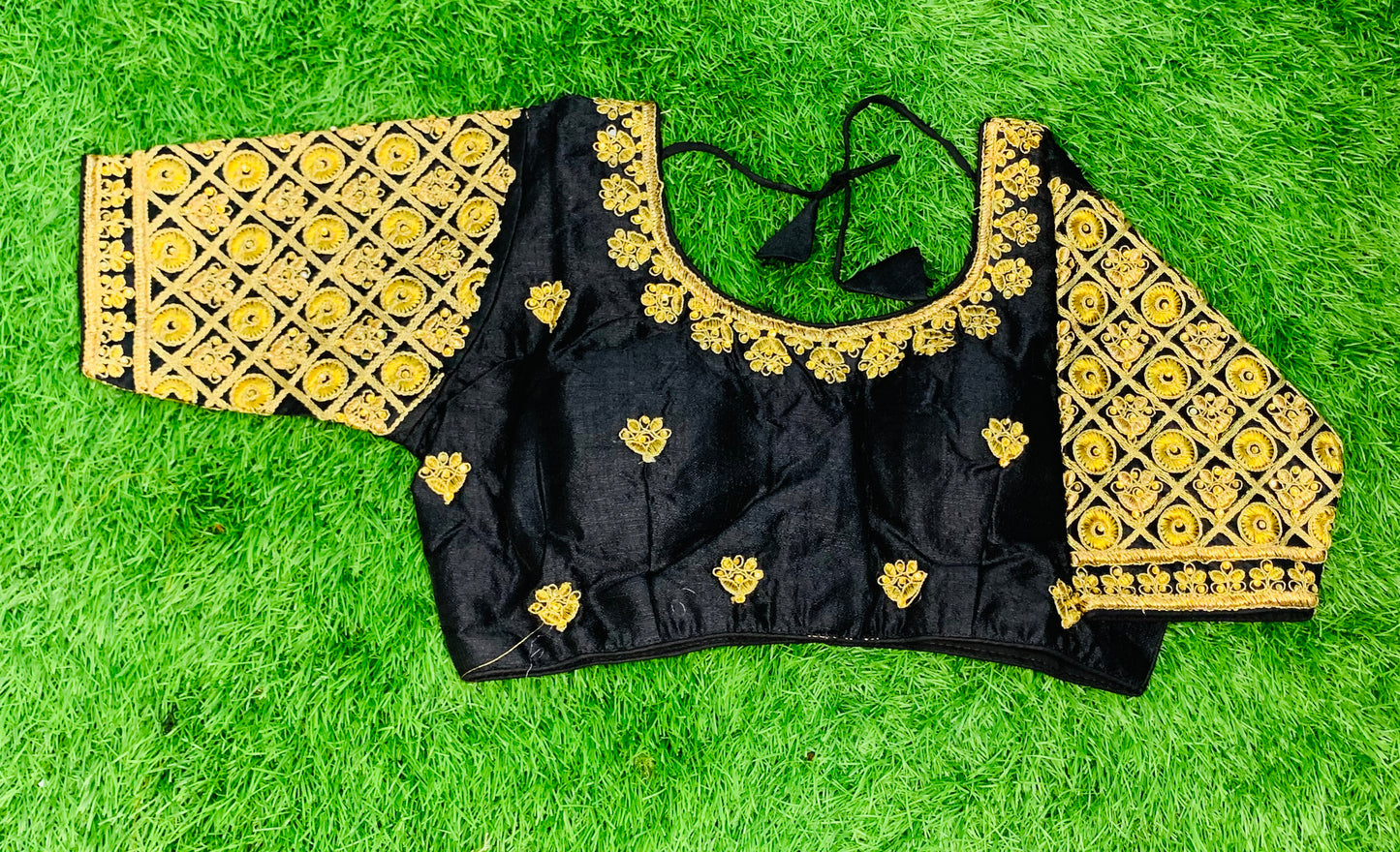 Black heavy work blouse