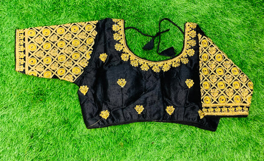 Black heavy work blouse