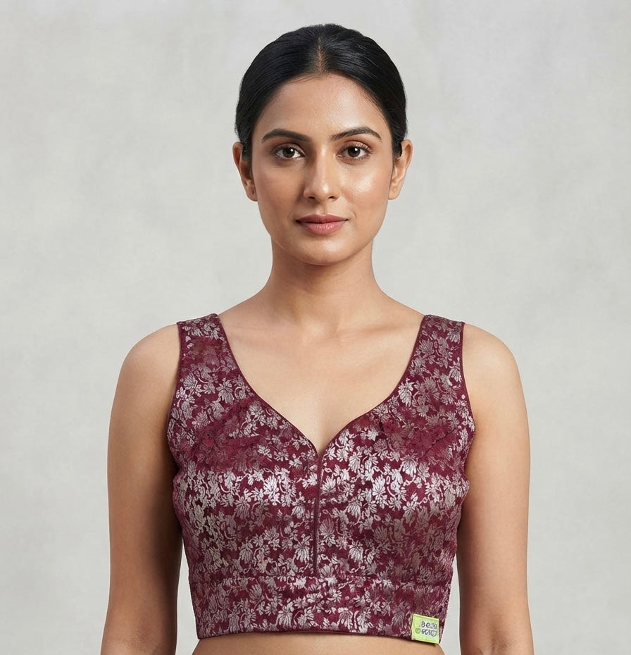 Banaras Royal Weave Blouse 👚 side hands available 🌺