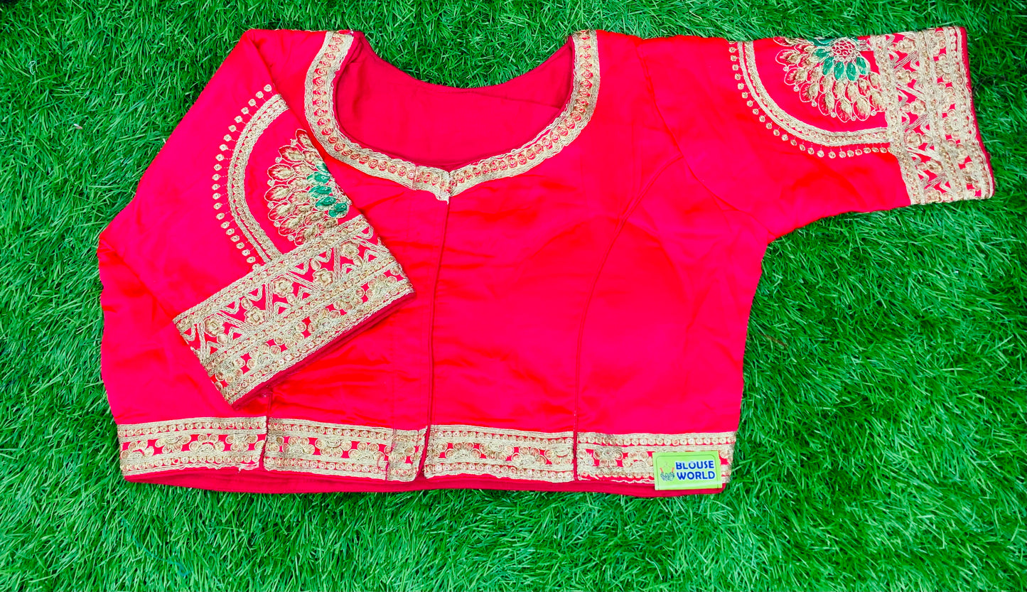 Pink designer blouse