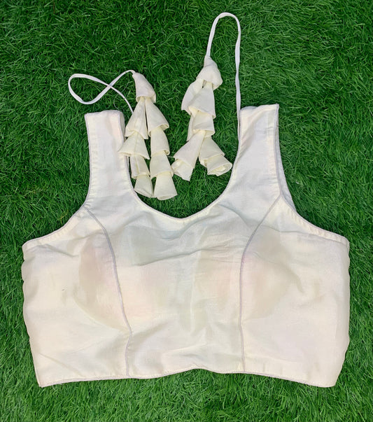 White plain blouse