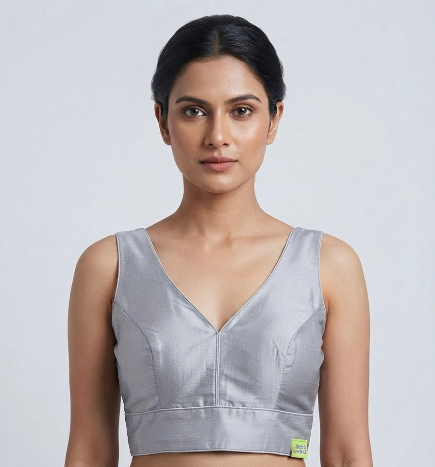 Royal silk Blouse 👚 with elbow hands (36 size