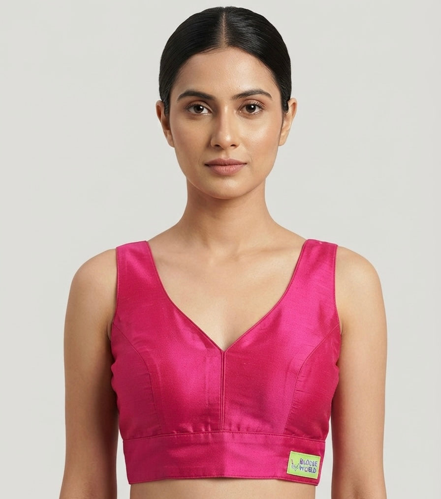 Royal silk Blouse 👚 with elbow hands (36 size